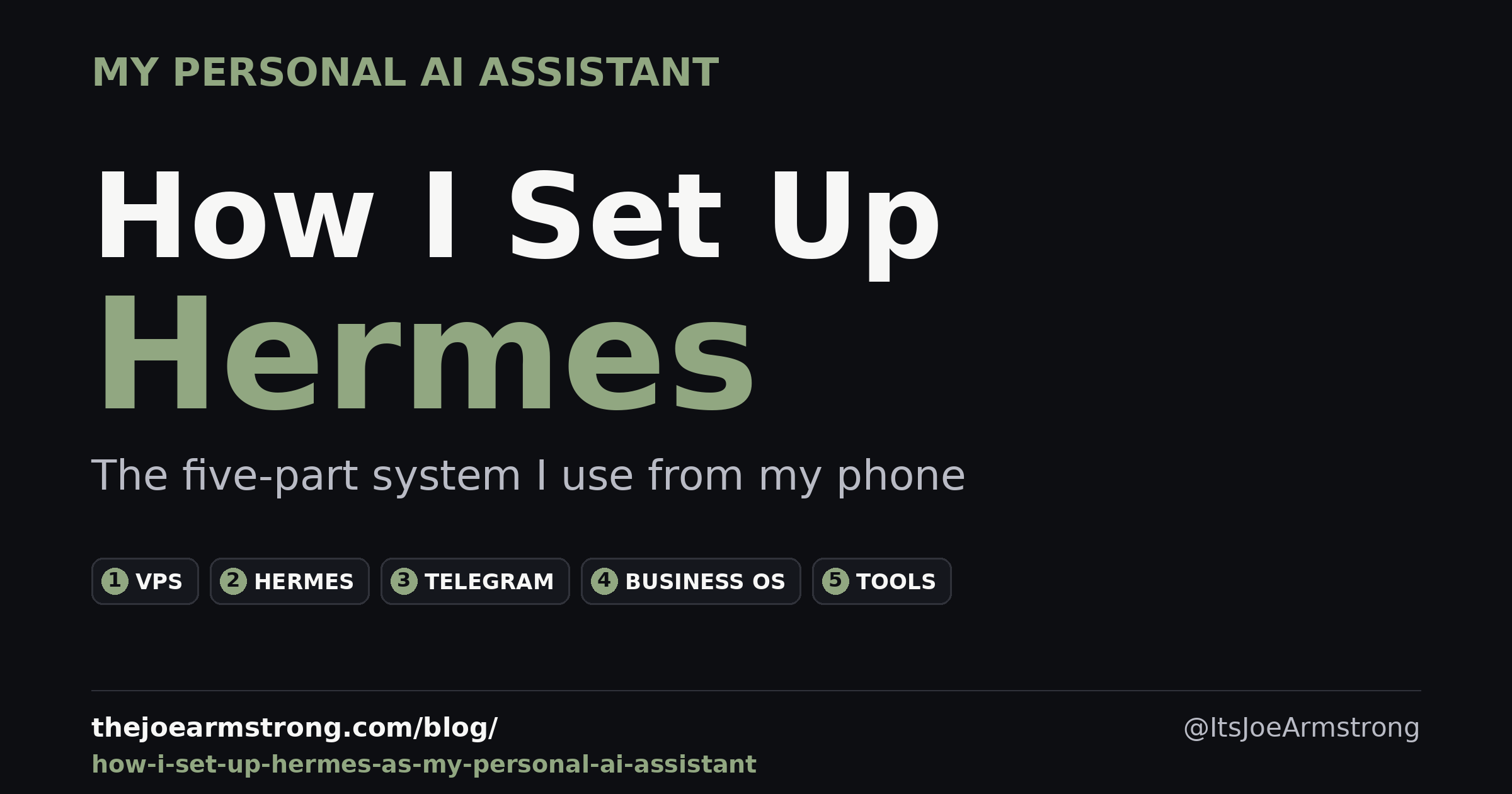 How I use Hermes as a personal AI assistant